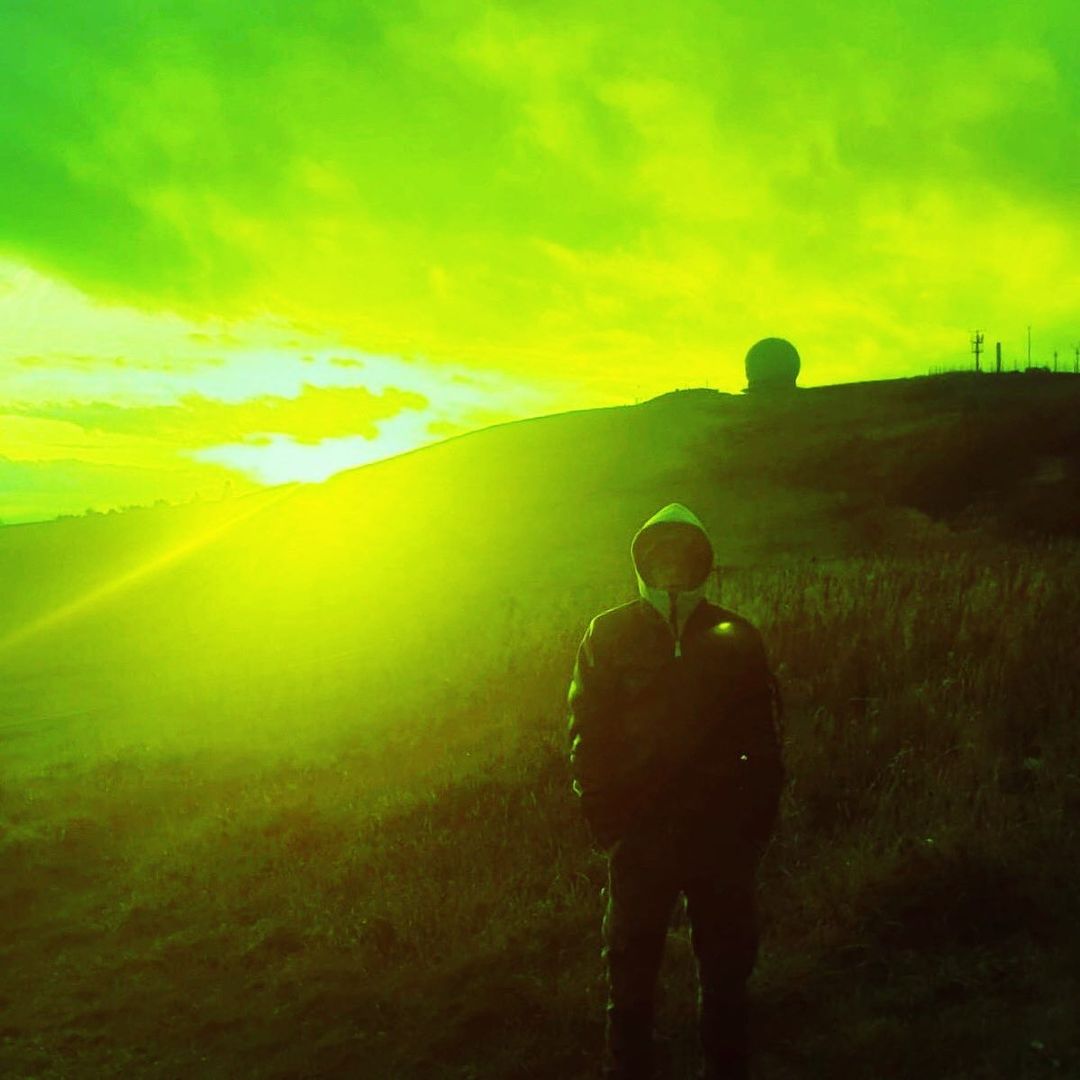 interessantes licht auf der wasserkuppe